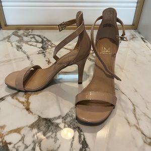 Nude Material Girl Heels Size 6